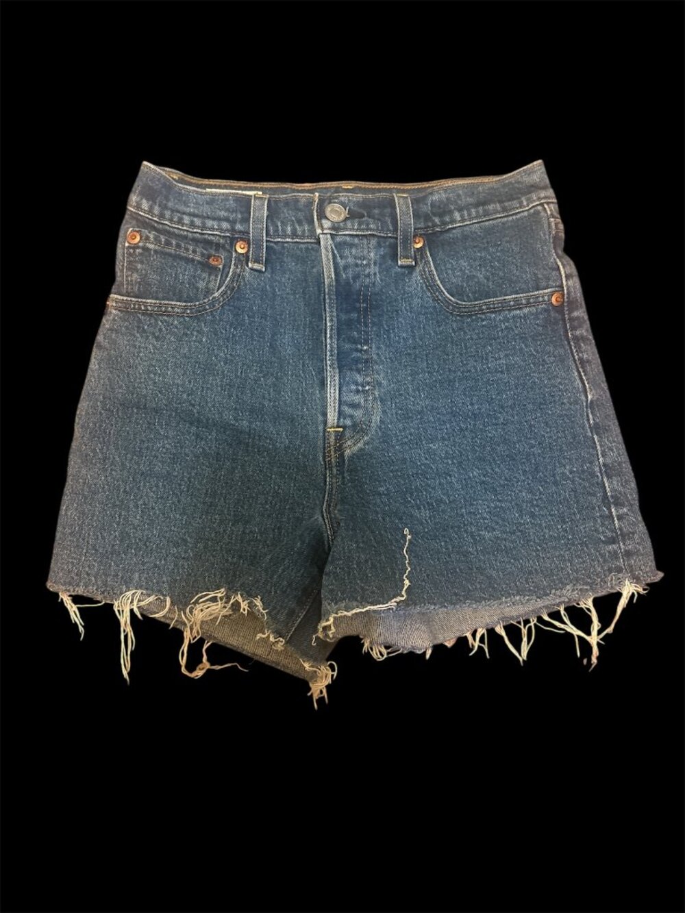 Levi's Women's High Waisted Denim Cutoff Ribcage Shorts